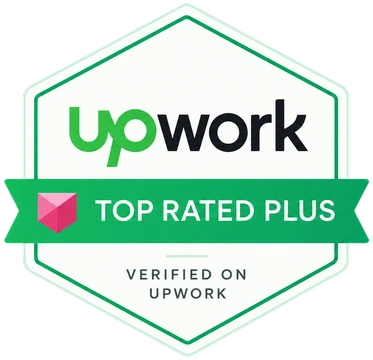 Upwork — Top Rated Plus, verified
