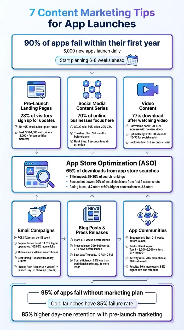 7 Content Marketing Strategies for Successful App Launches