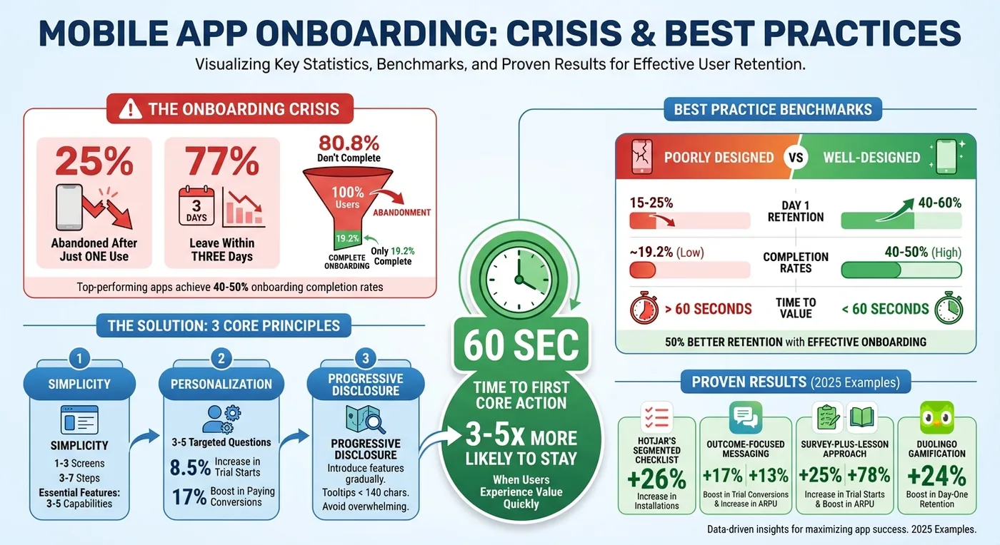 Mobile App Onboarding Statistics and Best Practices